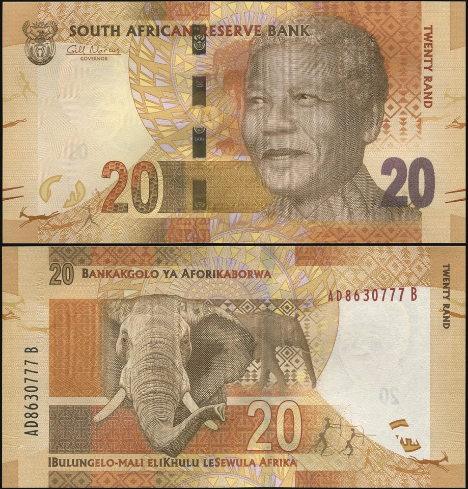 South Africa Banknote 20 rand ND (2012) Unc Cat# P.134a - Image 1 of 1