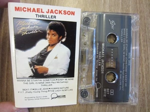 MICHAEL JACKSON canadian EPIC cassette THRILLER album play tested TAPE Exc - Picture 1 of 7