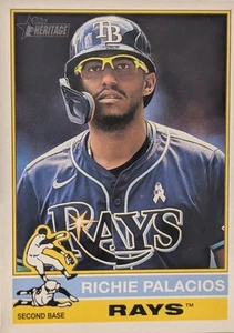Variación de imagen de béisbol Topps Heritage 2025 Richie Palacios #185 - Imagen 1 de 2