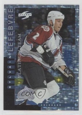 1997-98 Score Team Collection Colorado Avalanche Platinum Sylvain Lefebvre #16 - Image 1 of 2