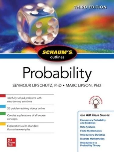 Marc Lipson Seymour Schaum's Outline of Probability, Thi (Paperback) (US IMPORT) - Image 1 of 1