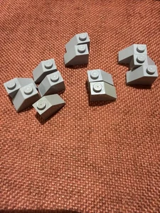 LEGO 3040 Slope 45 2x1 Dark Bluish Gray LOT OF 12 - Picture 1 of 3