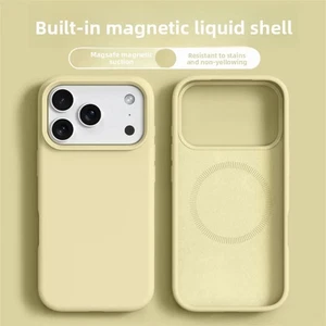 Custodia telefono silicone liquido magnetico compatibile con iPhone 17 16 Pro Max Air - Foto 1 di 22