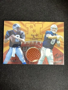 1997 Collector's Edge Troy Aikman/Kerry Collins #17 Authentic Gameball - Picture 1 of 10