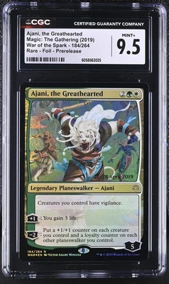 AJANI, THE GREATHEARTED Promotional Prerelease Foil Rare CGC 9.5 MTG - Image 1 of 2