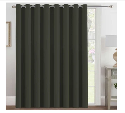 Cortina de puerta de patio H. Versailtex Blackout, 100x96" oliva Foto 1 de 4