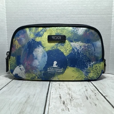 Tumi St. Jude Cosmetic Pouch  Multi Color Dots 9x5 Inch New Without Tags - Image 1 of 4