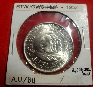 1952 Booker T Washington & George Washington Carver .90 AU/BU Half $ *766* - Picture 1 of 5