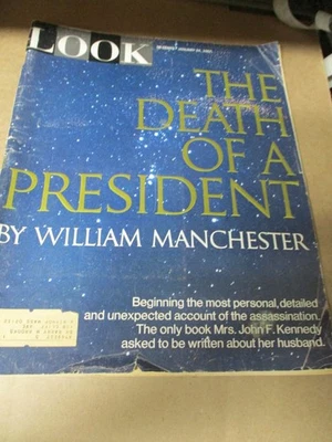 LOOK Magazine January 24, 1967 The Death Of A President   Vintage Ads E104 PB - Image 1 of 4