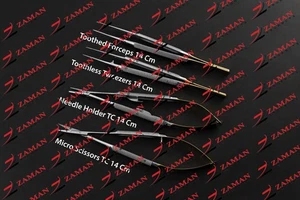 Micro Surgery Instrument Set Micro Needle Holder Scissors Micro Instruments 4PCs - Picture 1 of 5