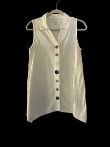 Weiche Umrandung Medium Danielle Tunika Tank Coastal Artsy Lagenlook Resortwear - Bild 1 von 9