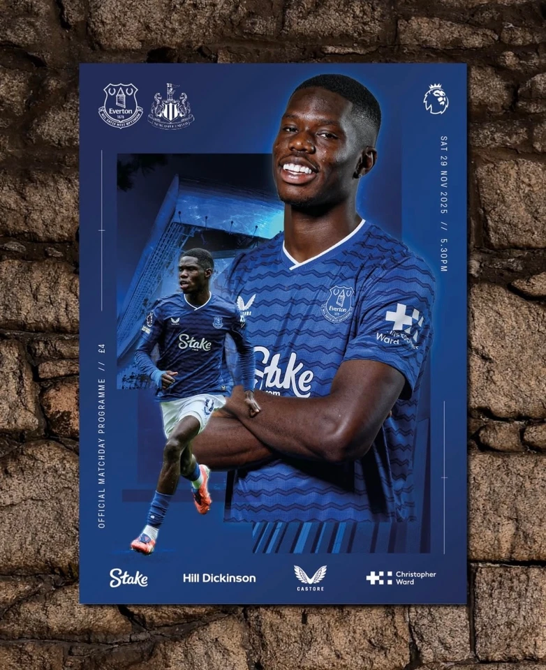 Everton v Newcastle United Premier League Programme 29/11/25 - Image 1 of 1