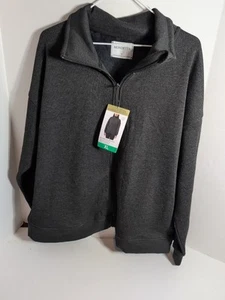 Mondetta Heathered Full Zip Fleece, New, DARK GRAY Womens XL - Picture 1 of 14