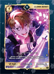 VCARD Quinn Benet Rare 089/190 Power 9 Rising Stars Unlimited - Picture 1 of 1