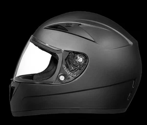 Daytona Shadow Full Face Motorcycle Helmet SIZE- L MATTE BLACK New !! - Picture 1 of 4