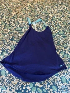 Nike Womens Tank Top Blue Medium - Picture 1 of 6