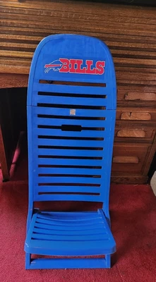 Silla de fútbol Buffalo Bills - Plástico Azul Plegable (Oficial) Foto 1 de 4