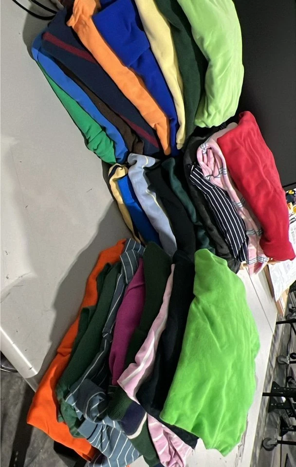 Wholesale Lot of 26 Ralph Lauren Men's Polo Shirts - Missing Size Tag - Image 1 of 1