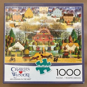 1000 Pc Jigsaw MELODRAMA IN THE MIST Wysocki Complete Buffalo Puzzle Poster - Picture 1 of 6
