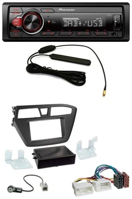 Pioneer MP3 DAB 1DIN AUX USB Autoradio für Hyundai i20 (2014-2020) - Bild 1 von 4