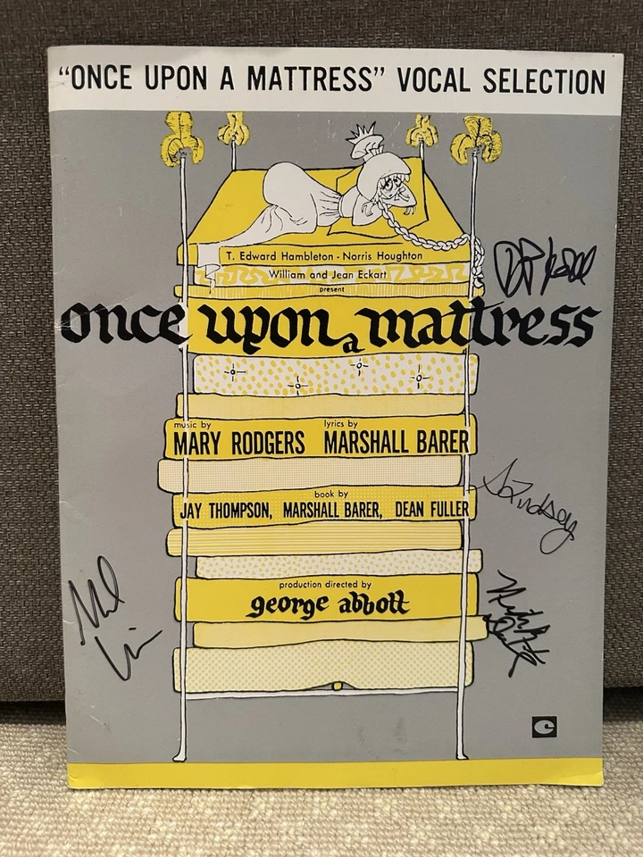 Once Upon A Mattress Broadway Signed Vocal Selections Book - Image 1 of 1