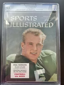 Paul Hornung Notre Dame SPORT ILLUSTRATO 29 ottobre 1956 Edicola CGC 8.5 SF - Foto 1 di 4