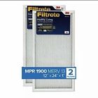 Filtrete 12x24x1 AC Furnace Air Filter MPR 1900 Healthy Living Ultimate Aller...