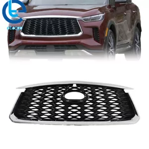 For 2022 2023 Infiniti QX60 Front Bumper Grille Grill Chrome Plastic - Picture 1 of 16