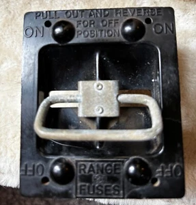 CUTLER HAMMER 60 AMP RANGE FUSE PANEL PULLOUT HOLDER DISCONNECT PULL OUT - Picture 1 of 4