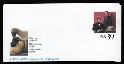 #UC62 39c Montgomery Blair & Abraham Lincoln, Unused **ANY 5=FREE SHIPPING** - Image 1 of 2