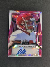 2023 LEAF METAL JERMAINE BURTON 1/3 AUTO PA-JB1 PINK CRYSTAL 