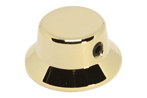 Messing Hutknopf für 6mm Durchmesser Schaft mit Madenschraube - passend für geteilten Schaft - Gold - Bild 1 von 3