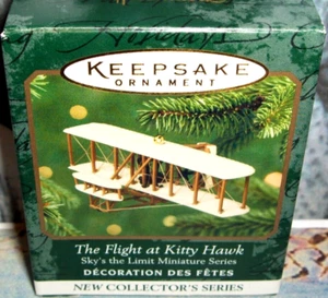 The Flight At Kitty Hawk`2001` Miniatura-Sky's The Limit Hallmark Ornament - NUEVO - Imagen 1 de 6