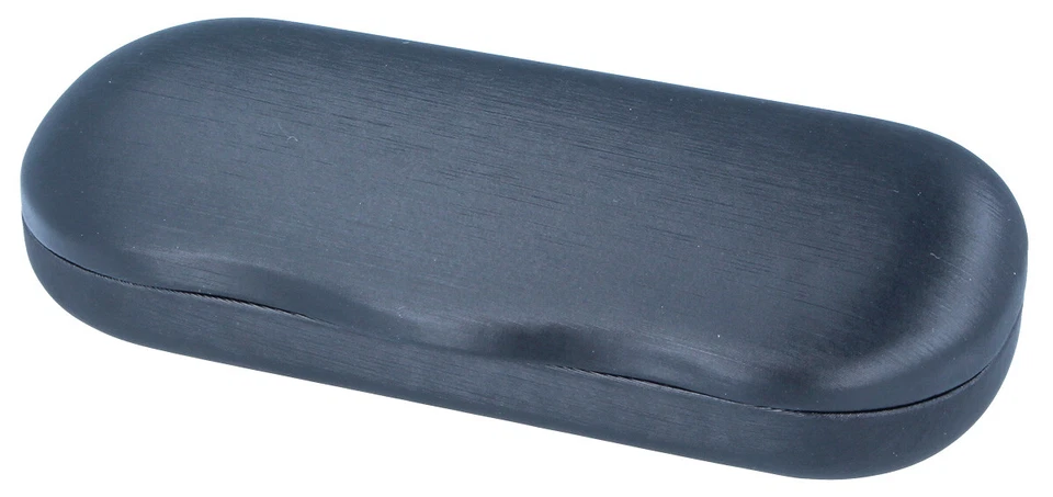 OPTOTEC GMBH Hartschalen-Brillenetui MAREEN mit Metallscharnier - schwarz - stabil | NEU+OVP