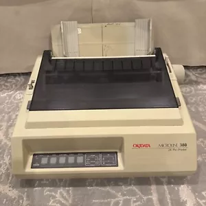 Okidata Microline 380 24 Pin Dot Matrix Printer - Picture 1 of 10