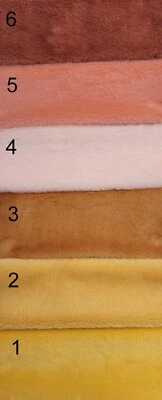 8 mm weicher Kunstfellstoff zum Basteln und Miniatur Teddybärenherstellung. Rosa (D).