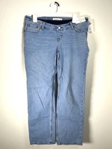 Neu mit Etikett Abercrombie & Fitch Umstandsjeans 28/6R Straight Ankle 90er Straight Denim - Bild 1 von 11