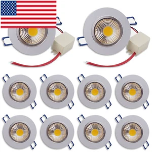10~20Pack 5W/7W/9W LED Downlight Dimmable COB Recessed Ceiling Light Spot Lamp - Picture 1 of 9