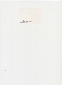 AUTÓGRAFO SOBRE PAPEL CHRIS KNIGHT - Imagen 1 de 1