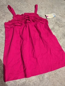 Cherokee Pink Tank Ruffle Girls Large Nwt - Picture 1 of 4