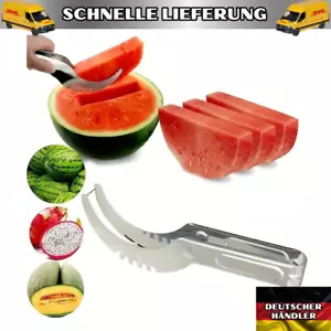 Wassermelonen Schneider Melonenschneider Melonenmesser Obstmesser Mess Edelstahl - Bild 1 von 4