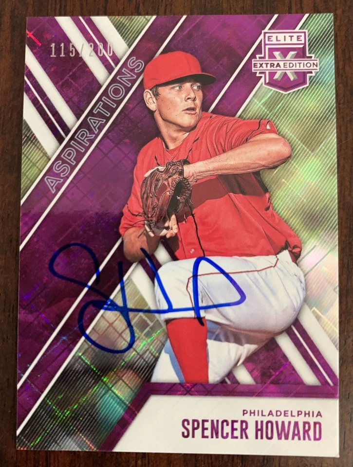 Spencer Howard Auto Signed 2017 Elite Extra Edition 115/200 Phillies In Person - Image 1 of 1
