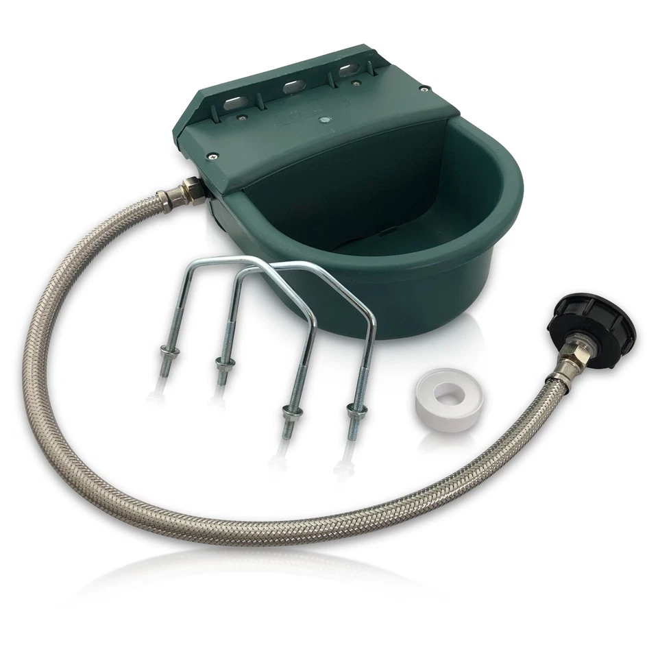 FRATRISPRO Bebedero 4 ltr. con juego de conexión IBC bebedero para ganado bebedero de pasto bebedero para nadador