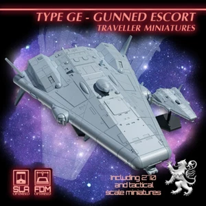 2ª Dinastía - Impreso en 3D Tipo GE Escolta Armada - 28 mm - Hexagonal de 1/270 y 1 pulgada - Imagen 1 de 2