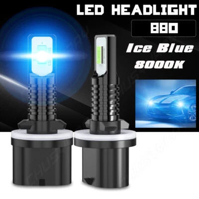 2x 880 LED Fog Light Bulbs For GMC Sierra 1500 2500 1999-2000 2001 2002 Ice Blue - Image 1 of 4
