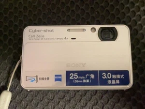Silver Sony Cyber Shot T99 DSC Digital Camera 14.1MP 4x Optical Zoom 90%NEW - Picture 1 of 4