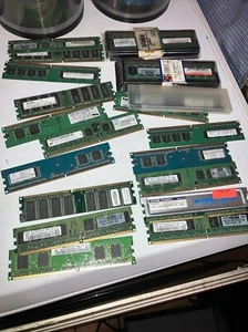 Computer Memory Ram Lot 20. &operating Systems CD & Dell Driver Utilities 35. - Picture 1 of 7