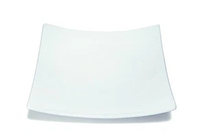 Keramik Teller in Weiß Ø16cm rechteckig Dekoteller von Kerzen Wiedemann GmbH - Picture 1 of 1