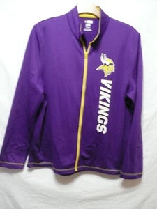 Minnesota Vikings gebrauchtes Herren Full Zip Shirt Gr. XL lila gold MT39+21 - Bild 1 von 2