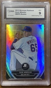 2013 Bowman Platinum Zack Wheeler #BPP5 Rookie GMA 9 - Picture 1 of 2